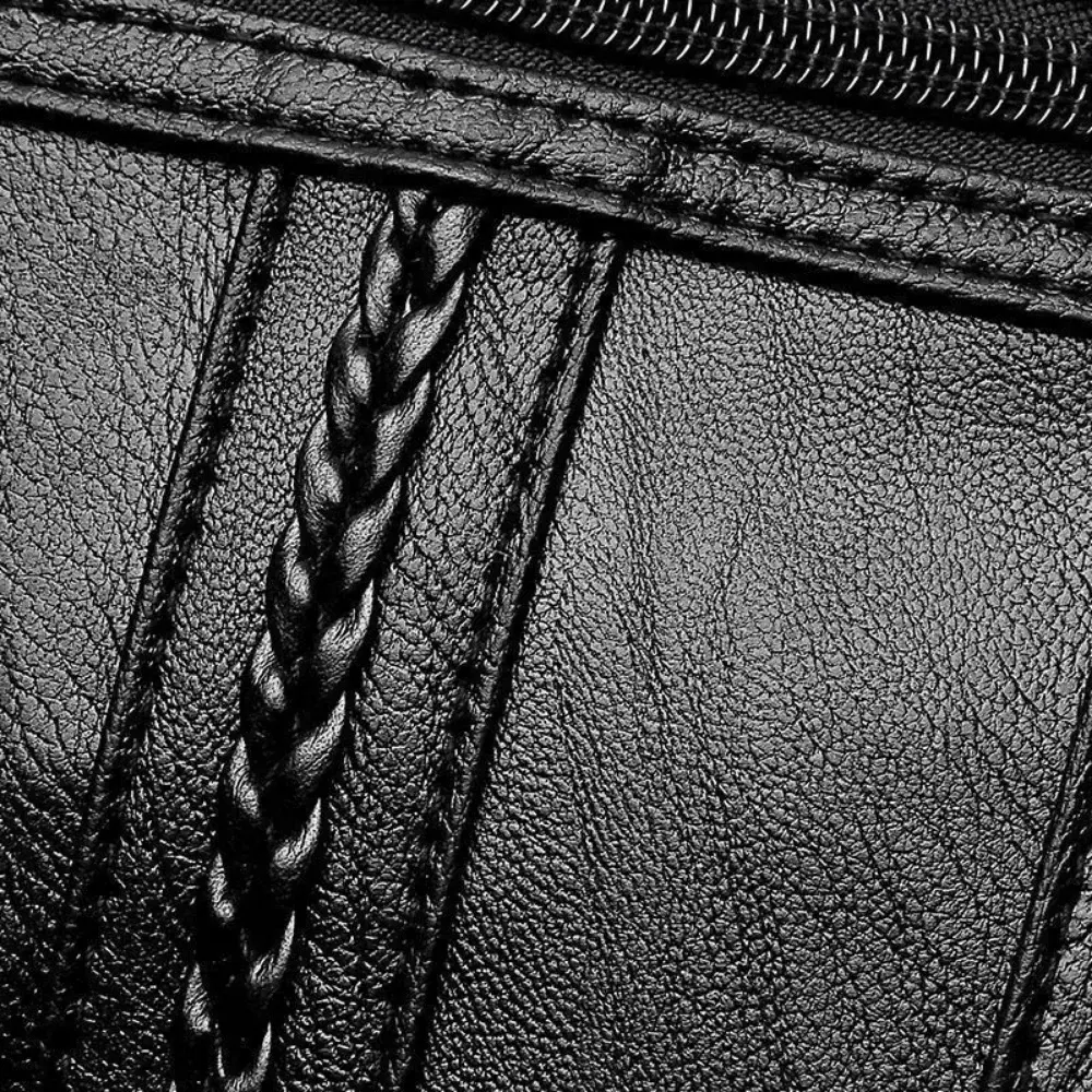 Concise New Lady Bags PU Single Shoulder Messenger Bag Soft Surface Zipper Women Crossbody Simple Gorgeous Black Shop Handbags