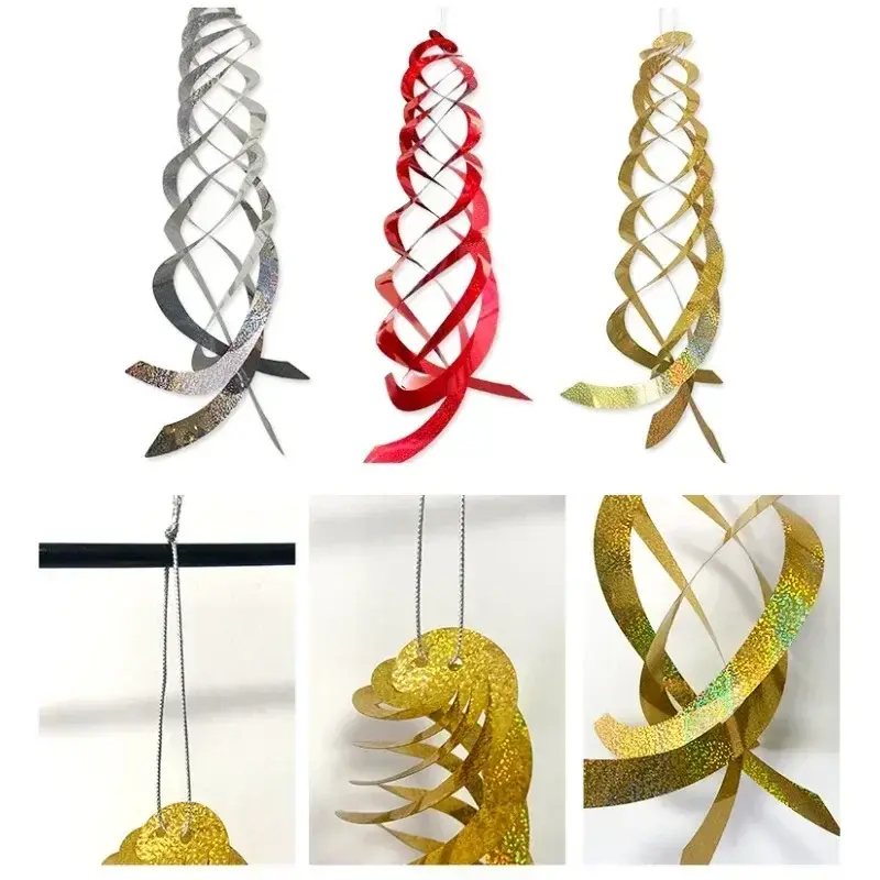 Hangable Radar Reflective Bird Repeller - Silver Spiral Wind Rotor - Effective Bird Repeller for Garden Birds