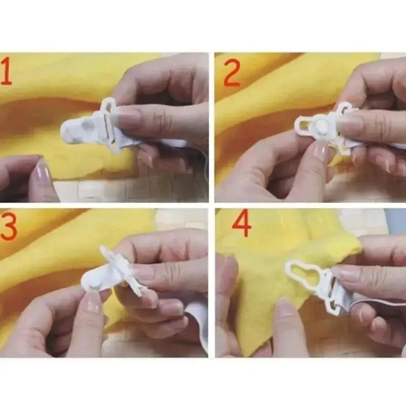4pcs/lot White Bed Sheet Mattress Cover Blankets Grippers Clip Holder Bed Fasteners Elastic Straps Fixing Slip-Resistant Belt