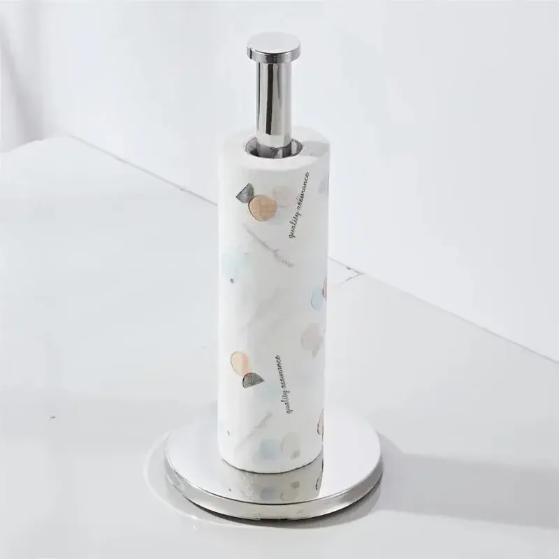 Bathroom Hardware Pendant Black Standing Kitchen Towel Holder Stainless Steel Household Floor Type Toilet Paper Holder