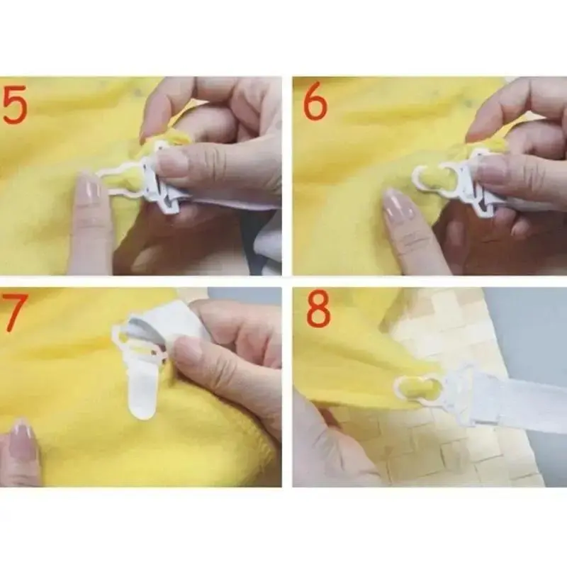 4pcs/lot White Bed Sheet Mattress Cover Blankets Grippers Clip Holder Bed Fasteners Elastic Straps Fixing Slip-Resistant Belt