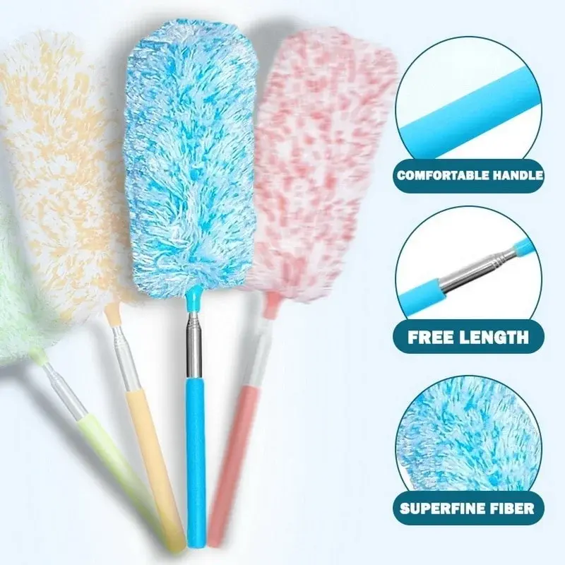 Household Cleaning Products Electrostatic Telescopic Dust Collector Brush Household Car Dust Collector Dust Cleaning Tool