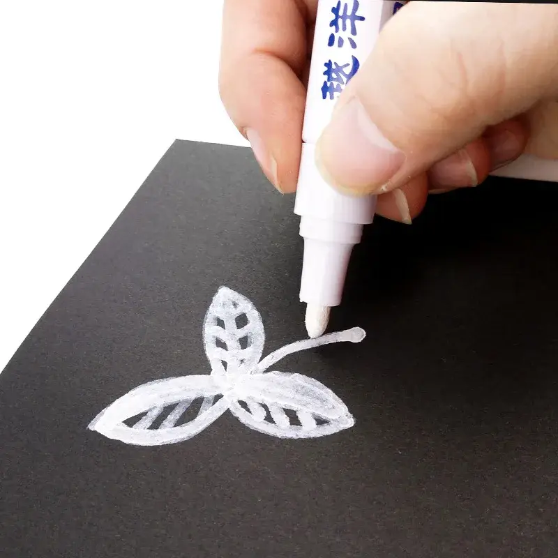 12 Colors White Waterproof Rubber Permanent Paint Marker Pens for Drawing Car Tire Tread Eco-Friendly Tire Painting Highlighter