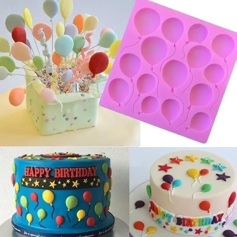 Creative Design Diy Silicone Balloons Molds Handmake Cake Chocolate Decorating Mold Kitchen Baking Tools Household Accessories