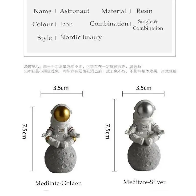 3Pcs/Set Lovely Model Little Astronaut Car Suitable Home Living Room Desktop Decorate Astronaut Decoration Birthday Friend Gift