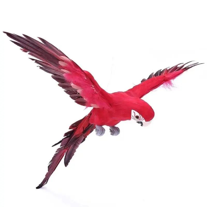 Simulation Parrot Bird Home Decoration Simulation Bird Lifelike Parrot Garden Cute Outdoor Pond Decoration