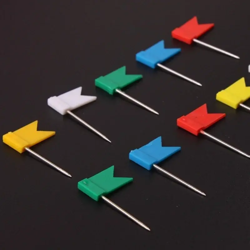 20pcs/set Flag Thumbtack Nail Pushpin Cork Board Map Drawing Tacks for Home Office School Stationery Supplies