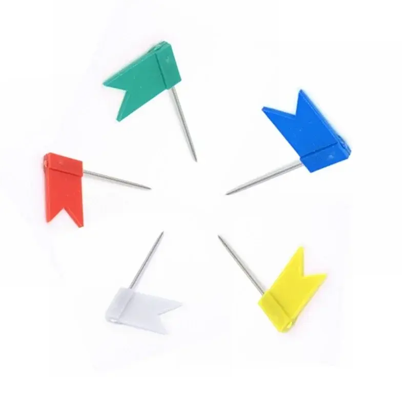20pcs/set Flag Thumbtack Nail Pushpin Cork Board Map Drawing Tacks for Home Office School Stationery Supplies