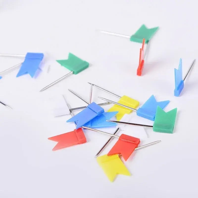 20pcs/set Flag Thumbtack Nail Pushpin Cork Board Map Drawing Tacks for Home Office School Stationery Supplies