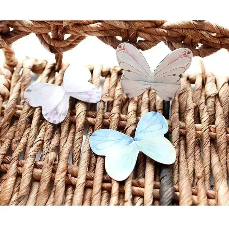 New 4 Pack Cute Butterfly Magnetic Bookmarks Creative Animal Decoration Bookmarks Students Learning Reading Marking Stationery