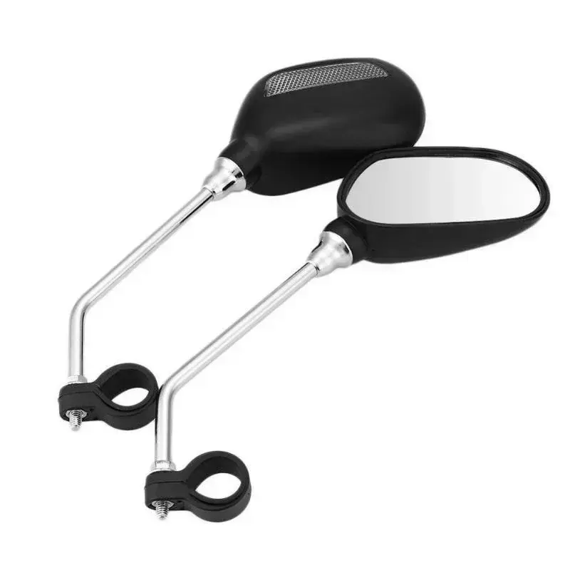 Riding Safety Bicycle Handlebar Rear View Glass Mirror Cycling Wide Range Back Sight Reflector Angle Adjustable Glass Mirrors