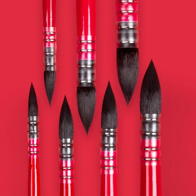 1Piece Squirrel's Hair Artist Paint Brush Pointed Painting Brushes For Watercolor Art Supplies Painting Supplies Education Tool