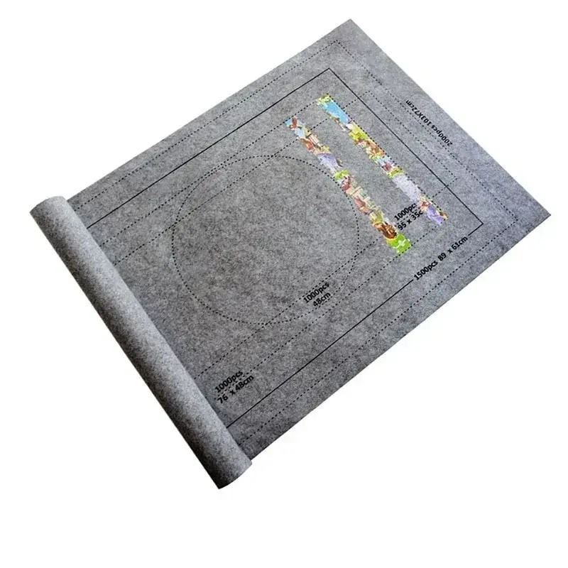 Protector Holds Up To 1500-3000 Pieces Jigsaw Puzzle Mat Roll Up Jigsaw Rug Jigsaw Storage Felt Mat Jigsaw Rug
