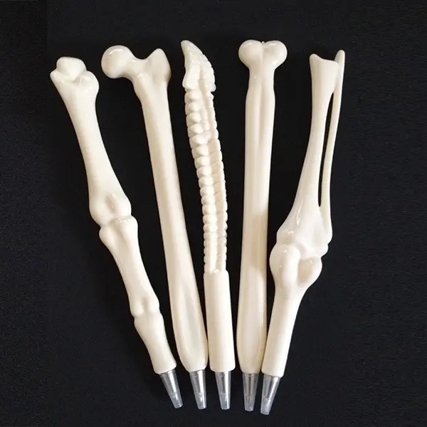 New 5pcs Cartoon Bone Style Ballpoint Pen Creative Ballpen Kawaii Magical Pen Fashion Office Writing Student Stationery Supplies