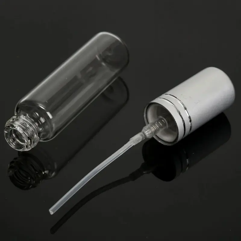 5 Pack 10ML Clear Spray Bottle Small Empty Glass Atomizer Perfume Bottle Mini Liquid Toner Oil Cosmetic Container