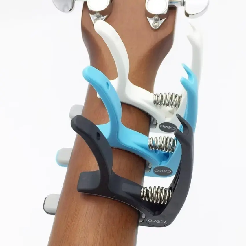 New Tuning Clamp Musical Instrument Accessories Electric Guitar Plastic Guitar Capo 6 String Acoustic Classic Electric Guitarra