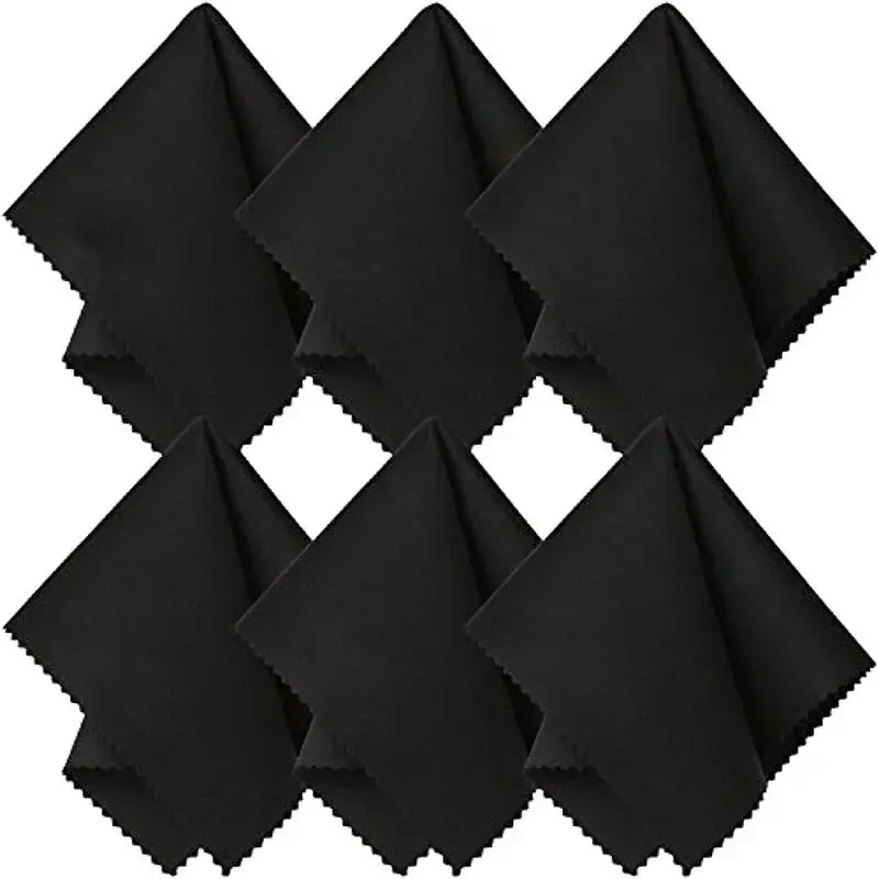10Pcs Smooth Lint Free Glasses Lens Cleaning Cloth Sunglasses Glass Tabletop Cups Scratch Frees Clean Products Portable Reusable
