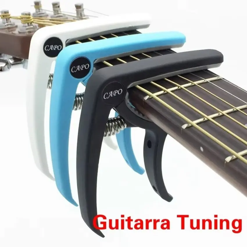 New Tuning Clamp Musical Instrument Accessories Electric Guitar Plastic Guitar Capo 6 String Acoustic Classic Electric Guitarra