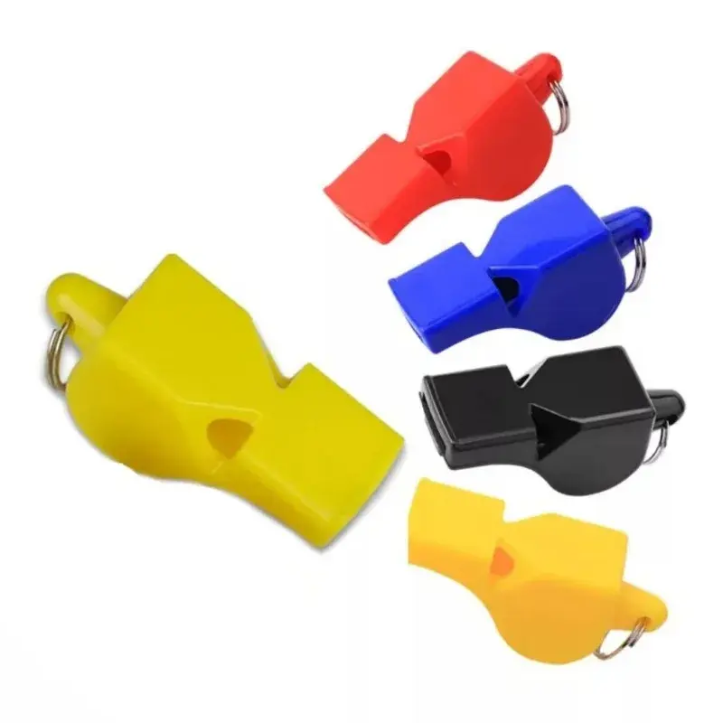 5 Pack Plastic Football Basketball Hockey Sports Classic Referee Whistle Survival Outdoor