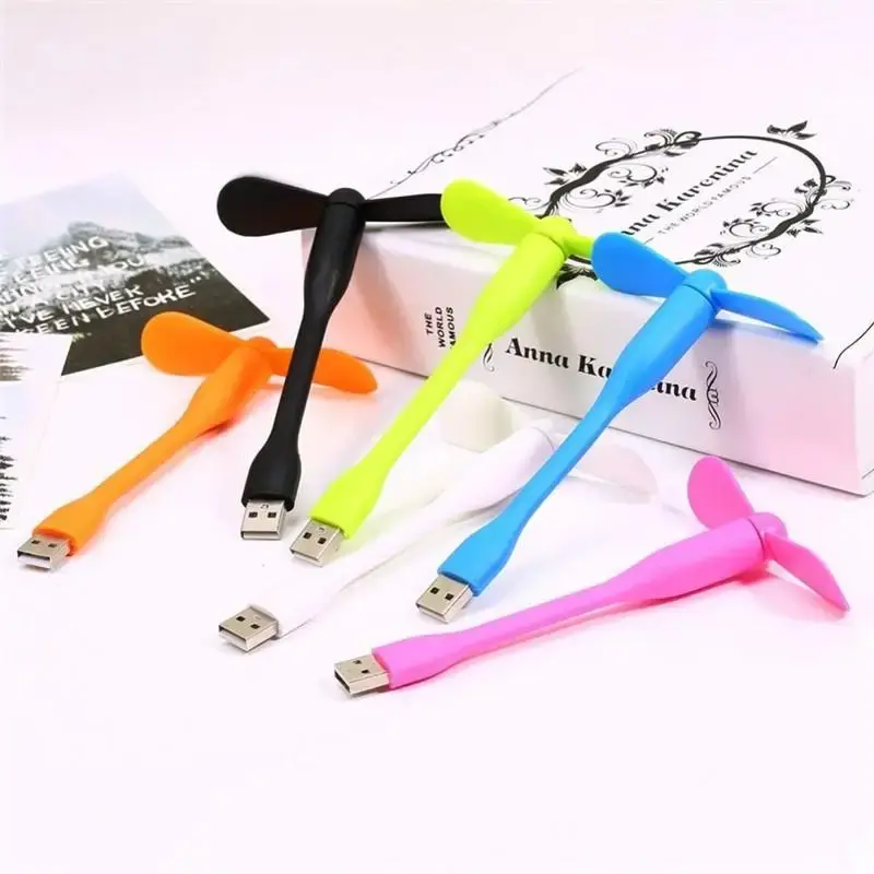 USB Fan Flexible Mini USB Output Portable Mini Fan USB Gadget for Tablet