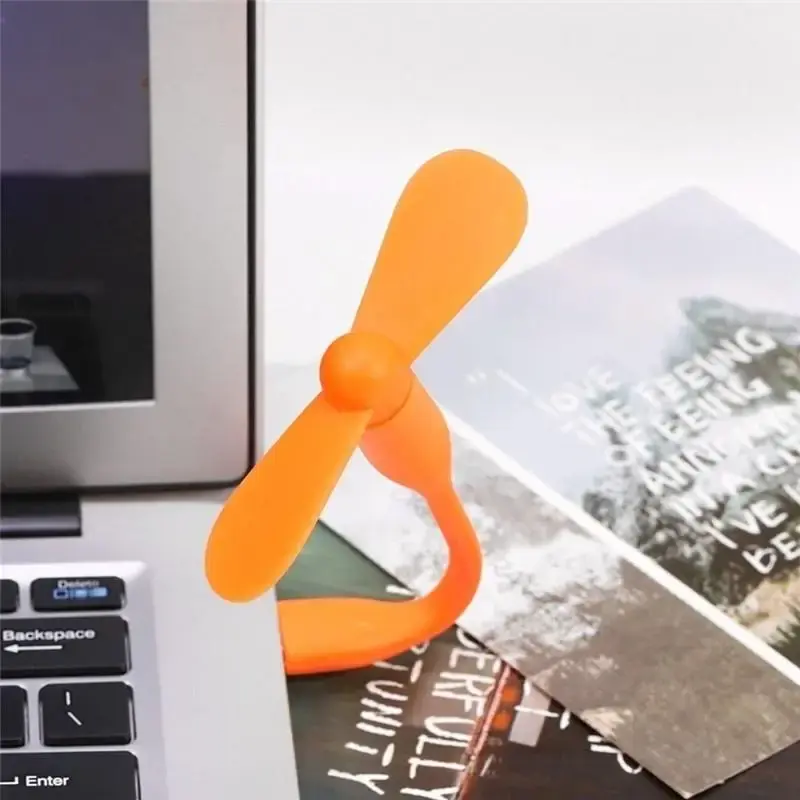 USB Fan Flexible Mini USB Output Portable Mini Fan USB Gadget for Tablet