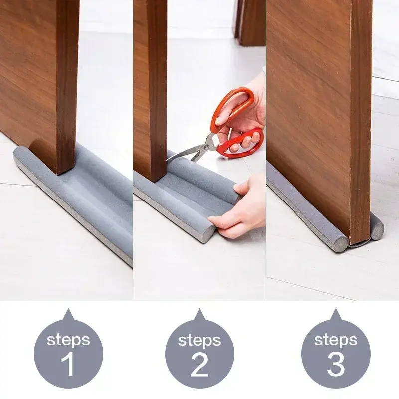 Flexible Windproof and Noise Reduction Plug Door Bottom Sealing Strip Sound Insulation Windshield Anti-cockroach