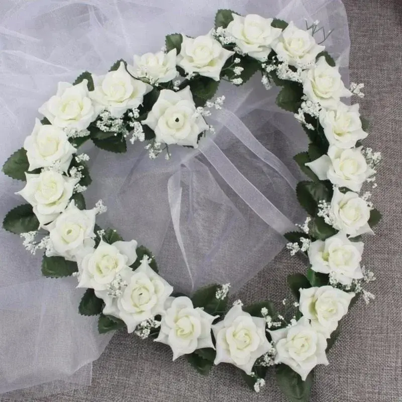 Exquisite Artificial Rose Hanging Wreaths Event Decoration Suitable Weeding Bride Flower Garland Home Festival Party Supplies