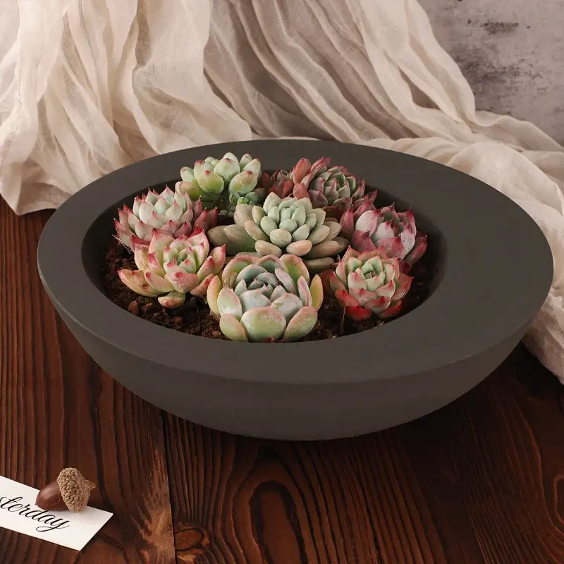 DIY Concrete Cement Planter Mould Round Flower Pot Silicone Candle Mold Succulent Flowerpot Eggshell Candle Cup Storage Jar