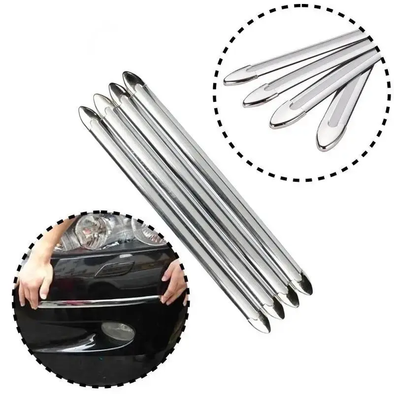 New 4PCS Car Anti-collision Protection Decoration Strip Universal Front Rear Bumper Corner Protector Guard Car Accessories