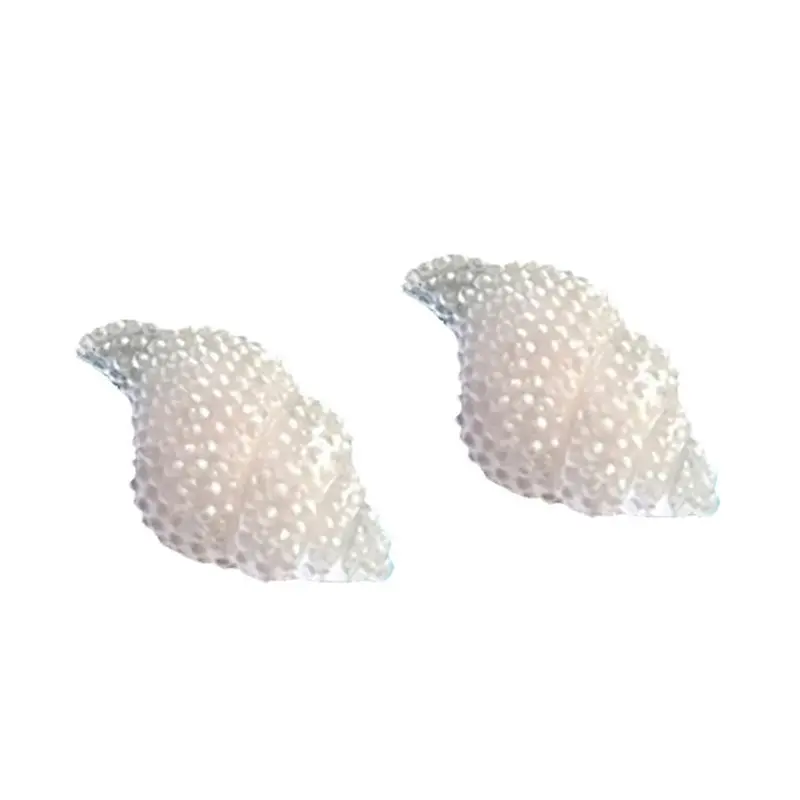 New Multi-faceted Shell Conch Mirror Epoxy Silicone Abrasive Simulation Shell Crafts Decoration Mold Chocolate Cake Baking Tool
