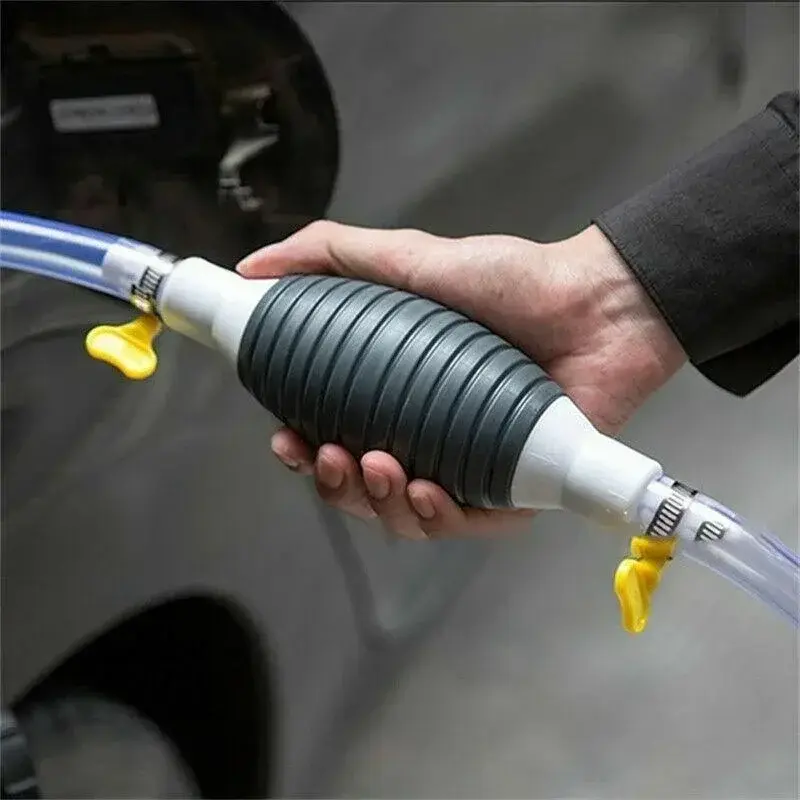 Manual Siphon Transfer Pump Kit for Cars and Trucks, with 1.5m Hose for Easy Oil and Fuel Transfer in Cars and Trucks