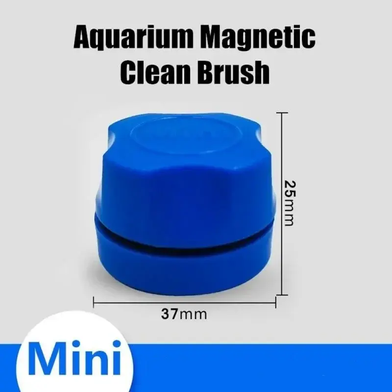 Aquarium Double Sided Cleaning Brush Fish Tank Magnetic Glass Cleaning Brush To Remove Moss Brush