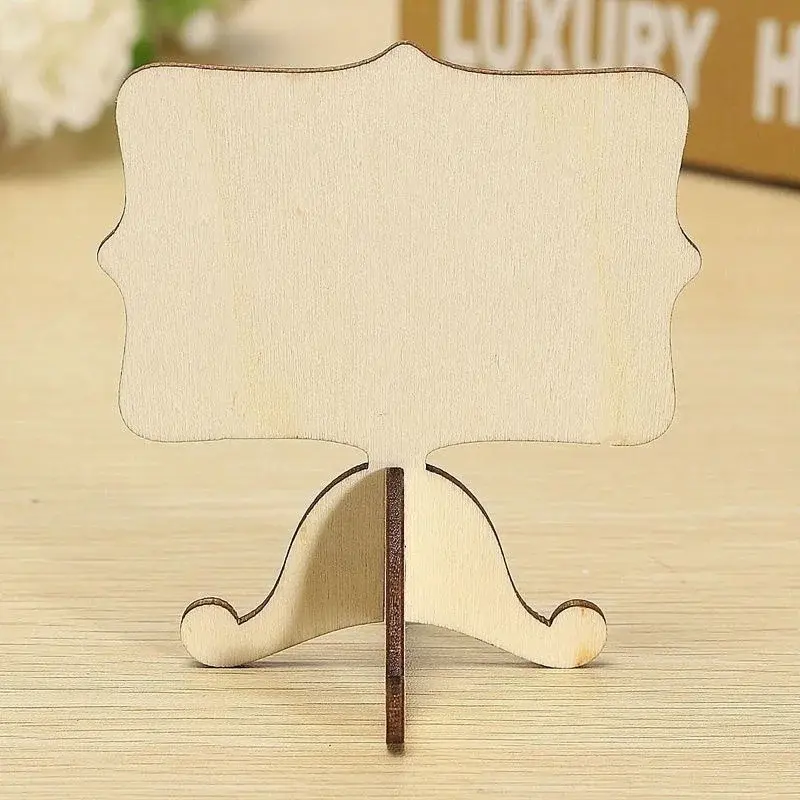 10 Pack Mini Wooden Chalkboard Blackboard Message Wedding Party Labels Tabletop Decoration