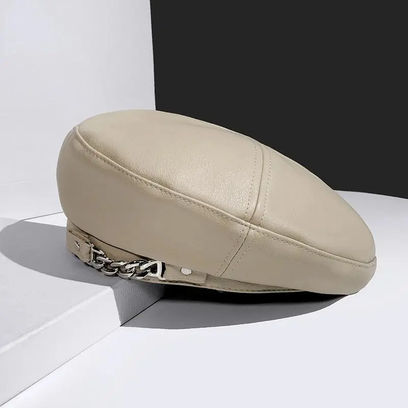 1 Pcs Women's Hat Beret New Fashion All-match Houndstooth Female British Retro Octagonal Hat Painter Hat Autumn Women's Cap