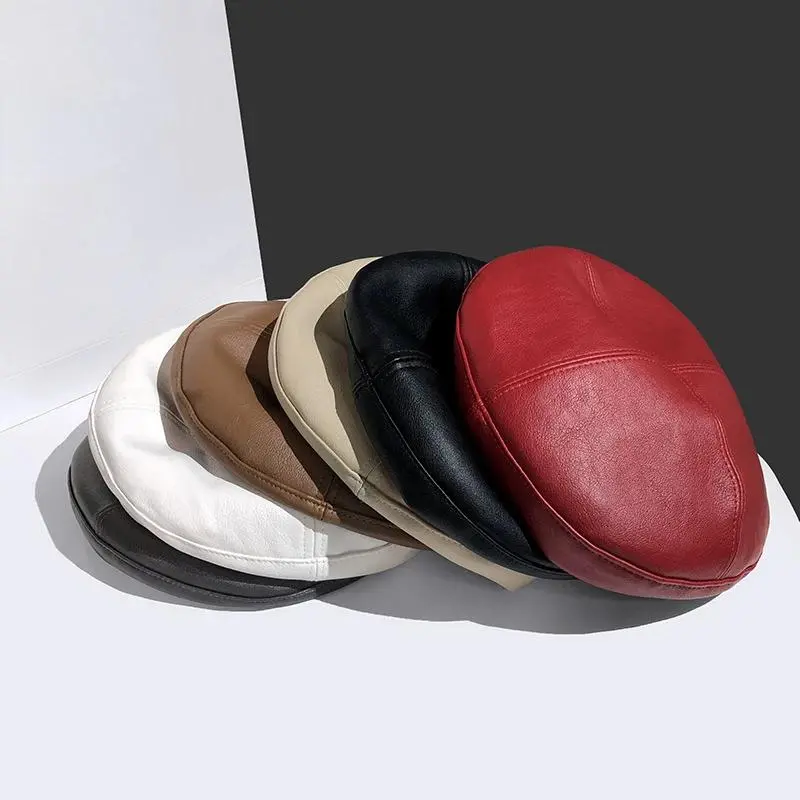 1 Pcs Women's Hat Beret New Fashion All-match Houndstooth Female British Retro Octagonal Hat Painter Hat Autumn Women's Cap