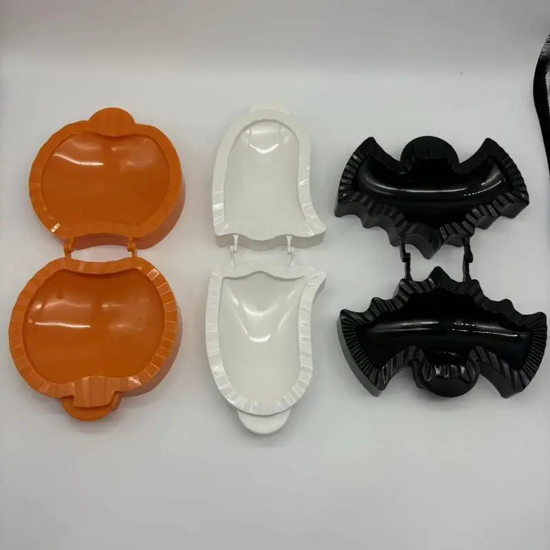 Creative 3Pcs New Halloween Baking Hand Molds Dough Presser Pocket Pie Molds Hand Pie Press Mold Maker Pumpkin Ghost Bat Shaped