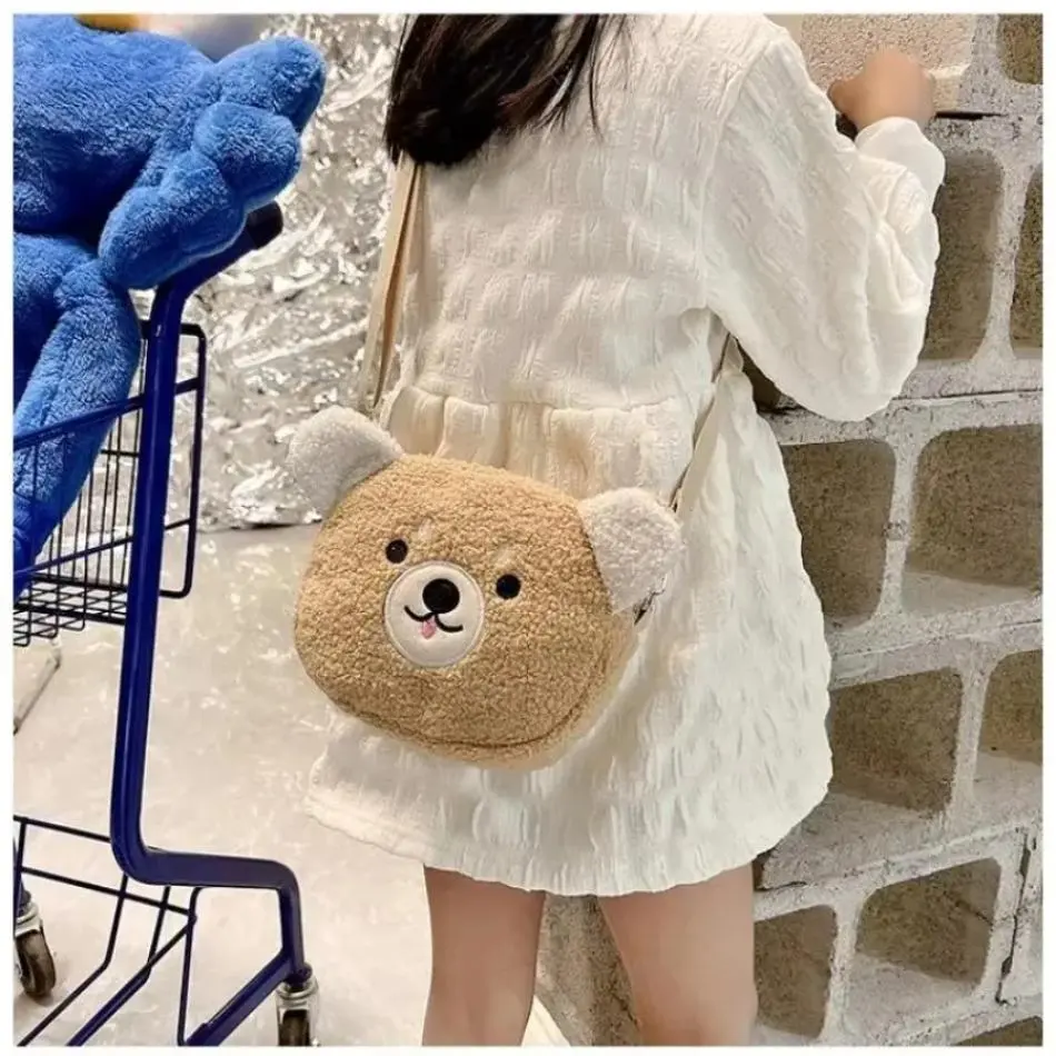 New 1Pcs Cute Cat Bear Sheep Shape Feature National Style Leather Polyester PU Little Girls Cartoon Luxury Kid Purses Handbags