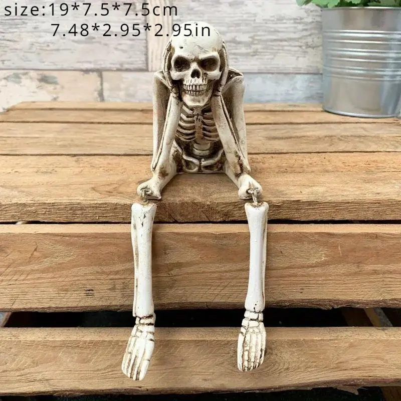 New Skull Simulation Halloween Decoration Graduation Season Decorations Family Decorations Scary Cabin Halloween Decorative