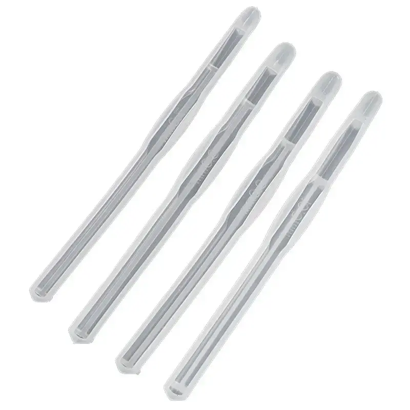 10 Styles Crochet Hook Crystal Epoxy Resin Mold DIY Knitting Sweaters Scarves Tool Casting Silicone Mould DIY Crafts Making Tool