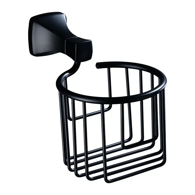 Simple Wall Storage Rack Toilet Paper Rack Space Aluminum Towel Rack Wet Tissue Rack Bathroom Wall Mounted Hardware Accessories