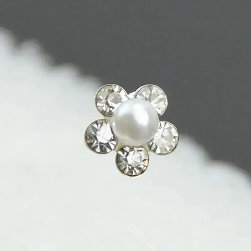 10Pcs Wedding Bridal Pearl Flower Crystal Hair Pins Clips Bridesmaid Beautiful Trimmer Updo Decor Women Creative Gifts Accessory