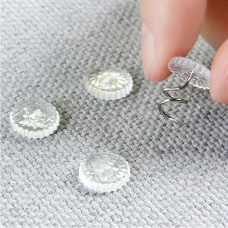New 50PCS/Box Pins Sofa Rotates And Fixes Twisted Nails With Fixed Quilt Bed Sheets Anti-slip Buckle Home Supplies
