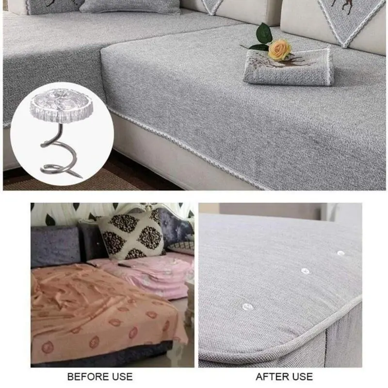 New 50PCS/Box Pins Sofa Rotates And Fixes Twisted Nails With Fixed Quilt Bed Sheets Anti-slip Buckle Home Supplies