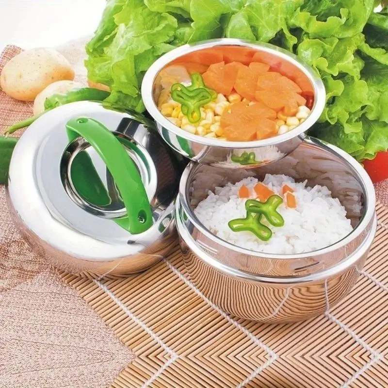 New Portable Office School Insulated Stainless Steel Bento Food Container Lunch Box Home Kitchen Storage Rice Box Supplies