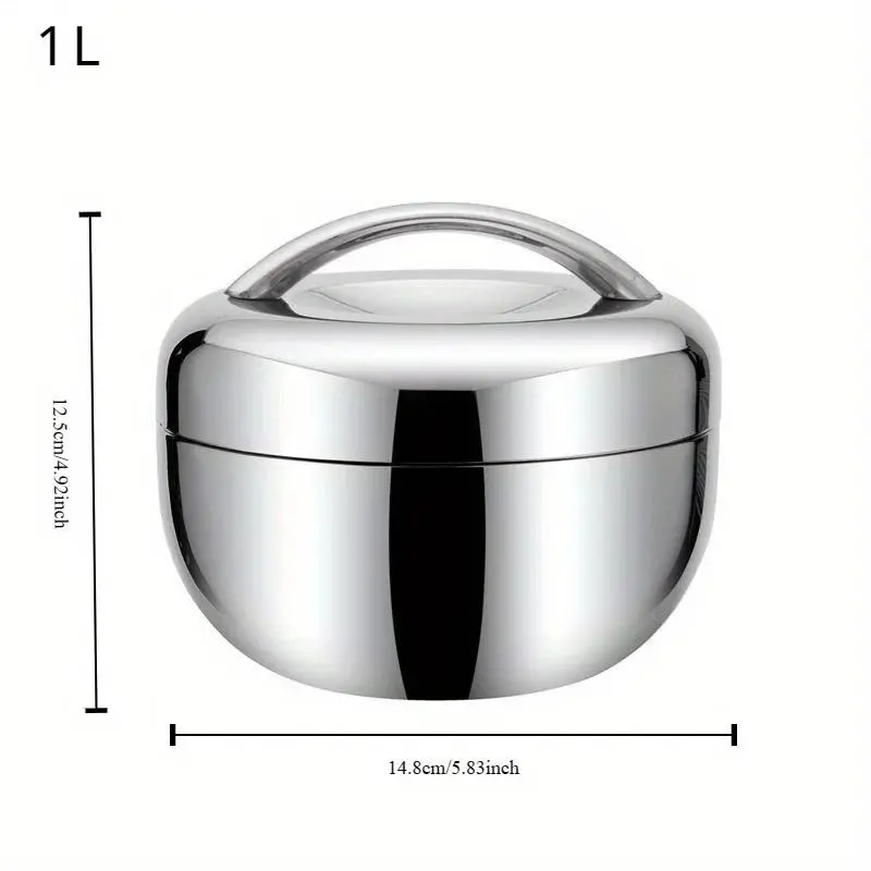 New Portable Office School Insulated Stainless Steel Bento Food Container Lunch Box Home Kitchen Storage Rice Box Supplies