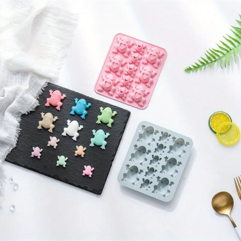 Creative Handmade Diy Frogs Shape 11 Different Sizes Silicone Mold Cake Dessert Baking Chocolate Candy Pastry Molds Accessories