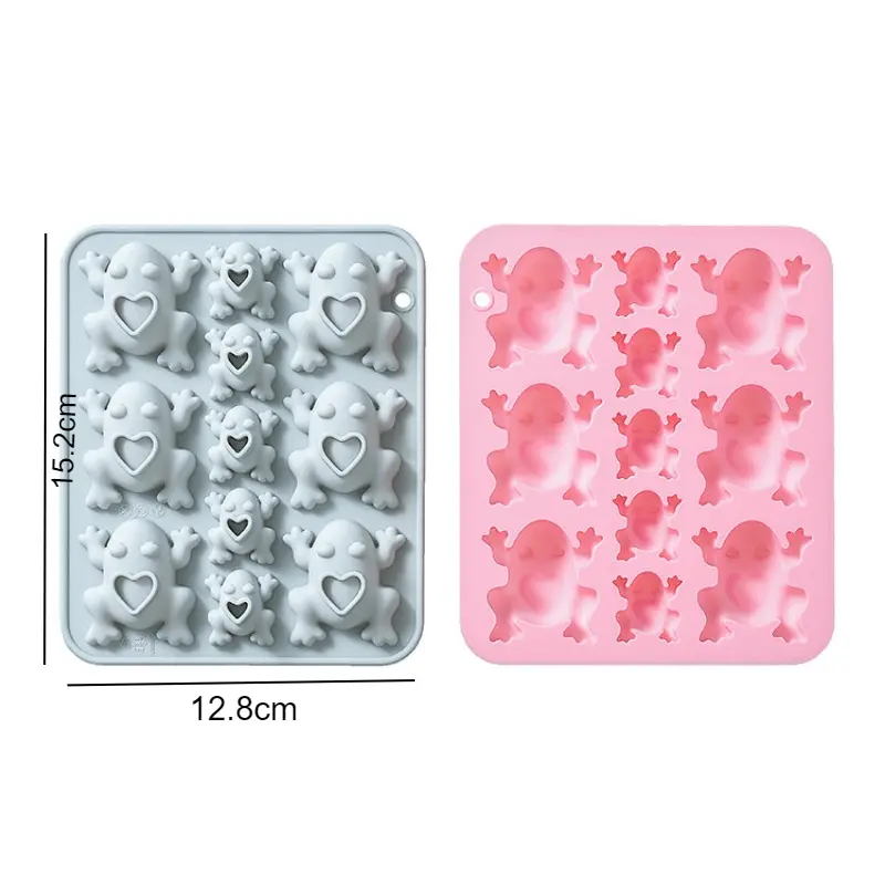 Creative Handmade Diy Frogs Shape 11 Different Sizes Silicone Mold Cake Dessert Baking Chocolate Candy Pastry Molds Accessories