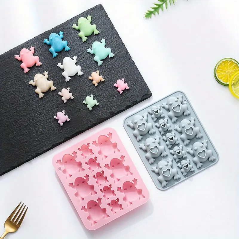 Creative Handmade Diy Frogs Shape 11 Different Sizes Silicone Mold Cake Dessert Baking Chocolate Candy Pastry Molds Accessories