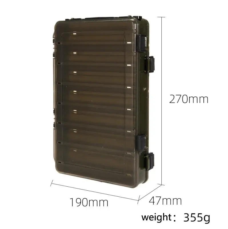 New Bait Box Tool Box Multifunctional Storage Box Road Sub Toolbox Portable Cartridge Buckle Compartment Large Capacity Fishing