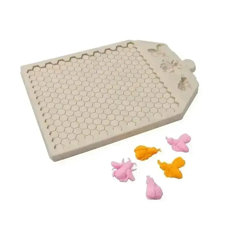 New Honeycomb Mold Silicone Baking Accessories Bee 3D DIY Sugar Craft Chocolate Cutter Mould Fondant Cake Decorating Tool